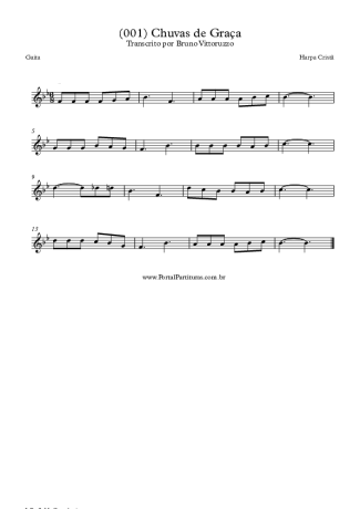 19725 Sheet music - (001) Chuvas De Graça - Harmonica