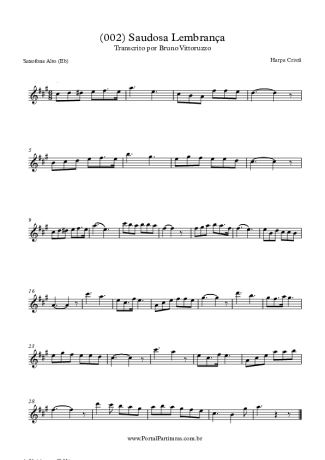 19738 Sheet music - (002) Saudosa Lembrança - Alto Saxophone