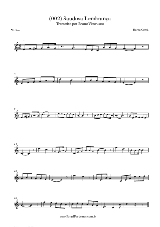 19744 Sheet music - (002) Saudosa Lembrança - Violin
