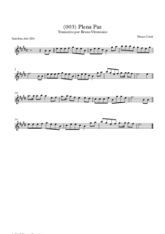 19750 Sheet music - (003) Plena Paz - Alto Saxophone