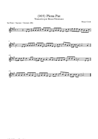 28352 Sheet music - (003) Plena Paz - Clarinet (Bb)