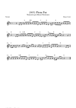 19751 Sheet music - (003) Plena Paz - Keyboard