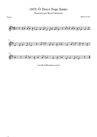 19769 Sheet music - (005) Ó Desce Fogo Santo - Flute