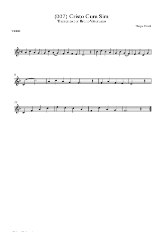 19799 Sheet music - (007) Cristo Cura Sim - Violin