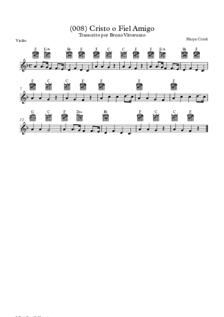 19811 Sheet music - (008) Cristo O Fiel Amigo - Acoustic Guitar