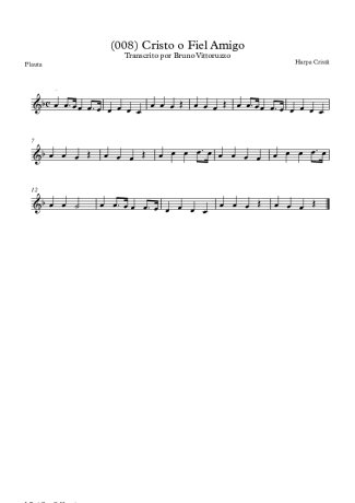 19802 Sheet music - (008) Cristo O Fiel Amigo - Flute