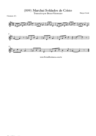 19814 Sheet music - (009) Marchai Soldados De Cristo - Clarinet (C)