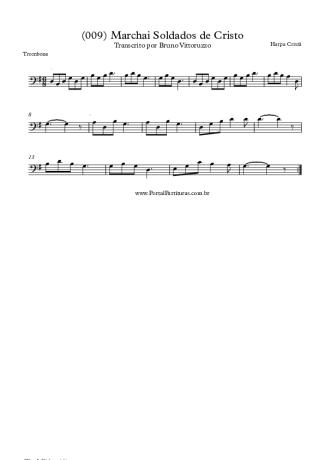 19820 Sheet music - (009) Marchai Soldados De Cristo - Trombone