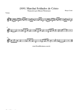 19823 Sheet music - (009) Marchai Soldados De Cristo - Violin