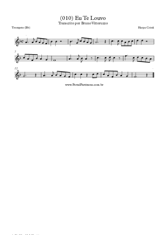 19832 Sheet music - (010) Eu Te Louvo - Trumpet