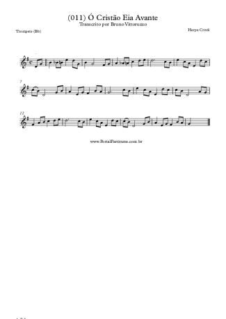 19843 Sheet music - (011) Ó Cristão Eia Avante - Trumpet
