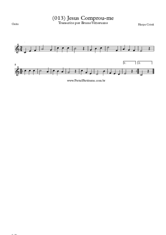 19860 Sheet music - (013) Jesus Comprou-me - Harmonica