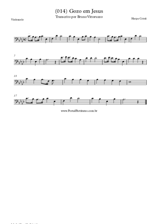 19879 Sheet music - (014) Gozo Em Jesus - Cello