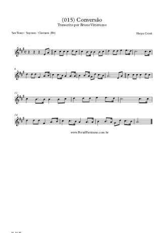 19883 Sheet music - (015) Conversão - Tenor Saxophone Soprano (Bb)