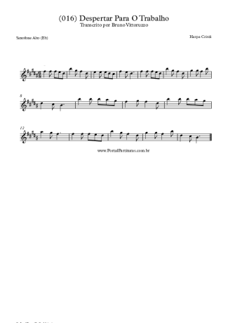 19895 Noten - (016) Despertar Para O Trabalho - Alt-Saxophon