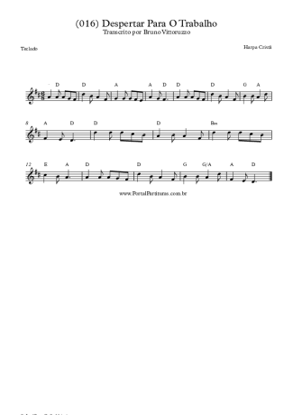 19896 Sheet music - (016) Despertar Para O Trabalho - Keyboard
