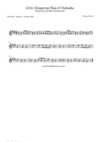 19894 Noten - (016) Despertar Para O Trabalho - Tenor-Saxophon Sopran (Bb)