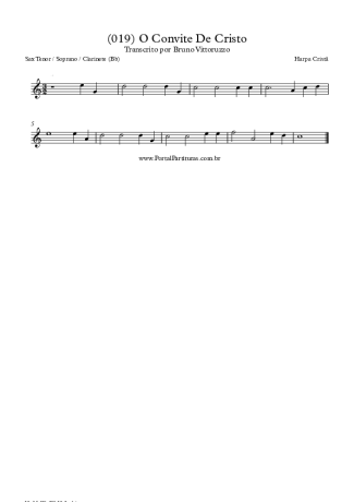 19927 악보 - (019) O Convite De Cristo - 테너/소프라노 색소폰