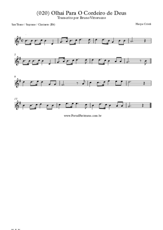28369 Sheet music - (020) Olhai Para O Cordeiro De Deus - Clarinet (Bb)