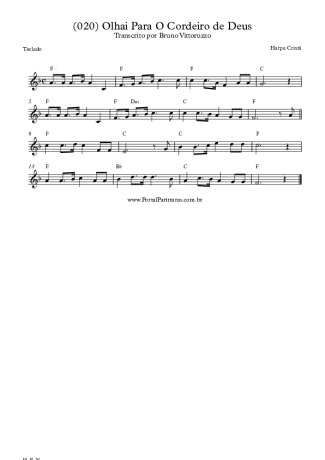 19940 Noten - (020) Olhai Para O Cordeiro De Deus - Keys
