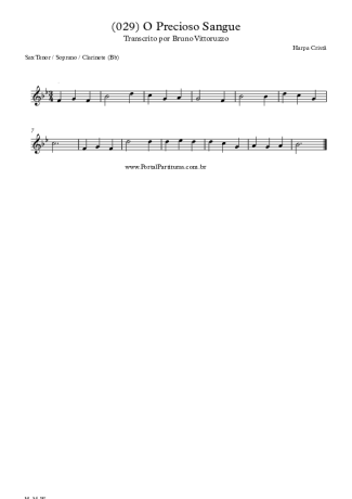 28378 Sheet music - (029) O Precioso Sangue - Clarinet (Bb)