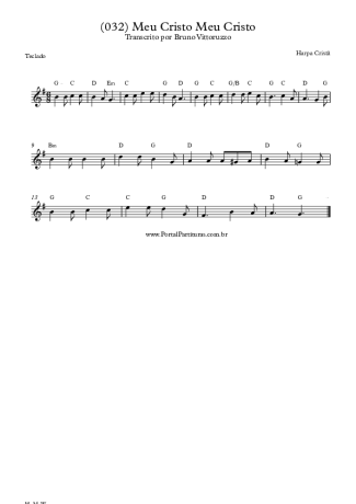 20159 Noten - (032) Meu Cristo Meu Cristo - Keys