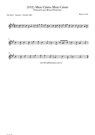 20157 악보 - (032) Meu Cristo Meu Cristo - 테너/소프라노 색소폰