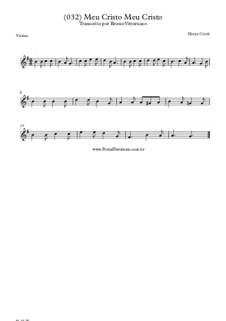 20163 Sheet music - (032) Meu Cristo Meu Cristo - Violin