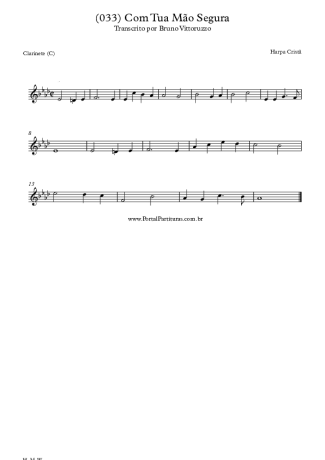 20165 Sheet music - (033) Com Tua Mão Segura - Clarinet (C)