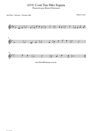 20168 악보 - (033) Com Tua Mão Segura - 테너/소프라노 색소폰