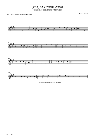 28384 Sheet music - (035) O Grande Amor - Clarinet (Bb)