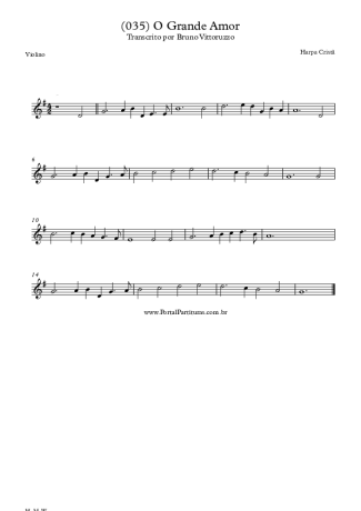 20196 Sheet music - (035) O Grande Amor - Violin