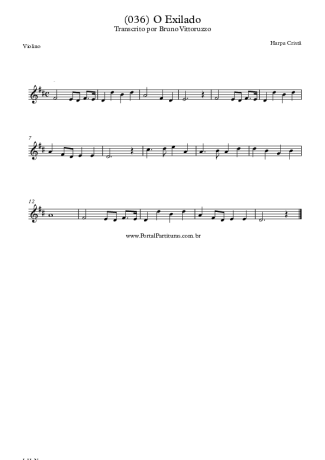 20207 Sheet music - (036) O Exilado - Violin