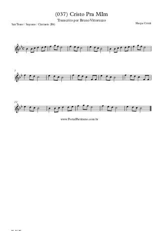 28386 Sheet music - (037) Cristo Pra Mim - Clarinet (Bb)