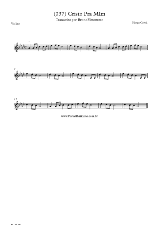 20218 Sheet music - (037) Cristo Pra Mim - Violin