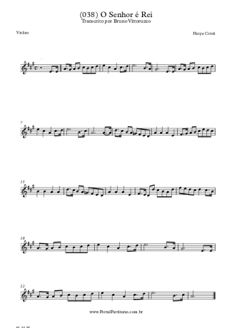 20229 Sheet music - (038) O Senhor É Rei - Violin