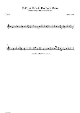 20252 Sheet music - (040) A Cidade Do Bom Deus - Violin