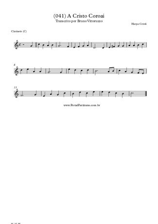 20254 Sheet music - (041) A Cristo Coroai - Clarinet (C)