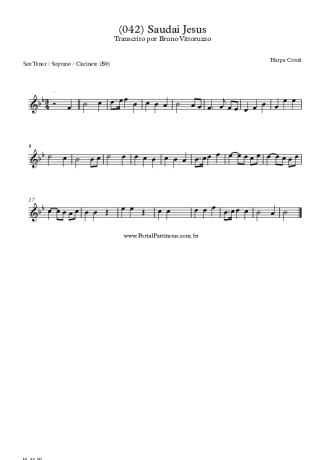 28391 Sheet music - (042) Saudai Jesus - Clarinet (Bb)