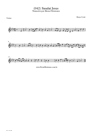 20274 Sheet music - (042) Saudai Jesus - Violin