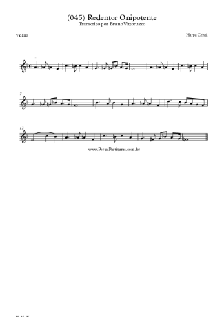 20308 Sheet music - (045) Redentor Onipotente - Violin