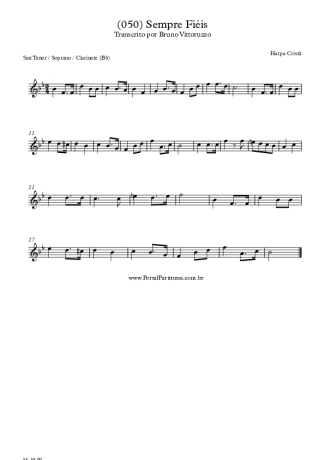 28399 Sheet music - (050) Sempre Fiéis - Clarinet (Bb)