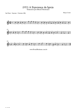 28402 Sheet music - (053) A Esperança Da Igreja - Clarinet (Bb)