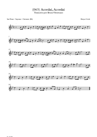 28411 Sheet music - (063) Acordai Acordai - Clarinet (Bb)