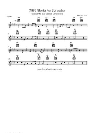 32989 Partitur - (189) Glória Ao Salvador - Gitar Akustik
