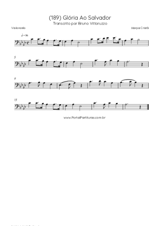 32991 Partitur - (189) Glória Ao Salvador - Cello