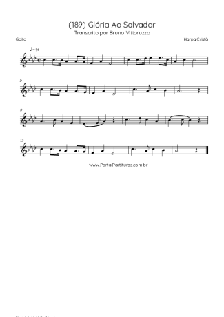 32983 Partitur - (189) Glória Ao Salvador - Harmonika