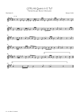 39642 Sheet music - (279) Ali Quero Ir E Tu - Clarinet (C)