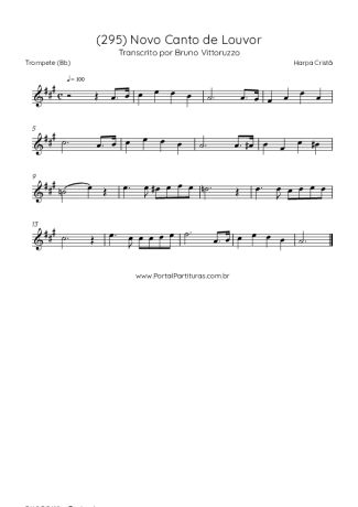 39841 Partitur - (295) Novo Canto De Louvor - Terompet