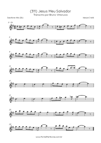 40152 Noter - (311) Jesus Meu Salvador - Altsaxofon
